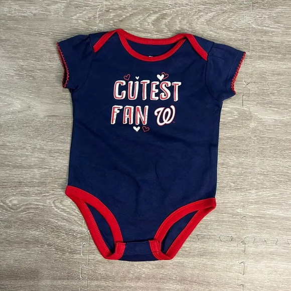 NWT Washington Nationals MLB‎ Infant Bodysuit 3-Pack Unisex Multicolor - Picture 2 of 7